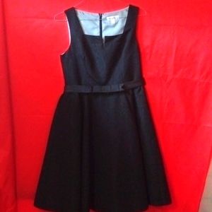 Isaac Mizrahi beautiful black tafita dress